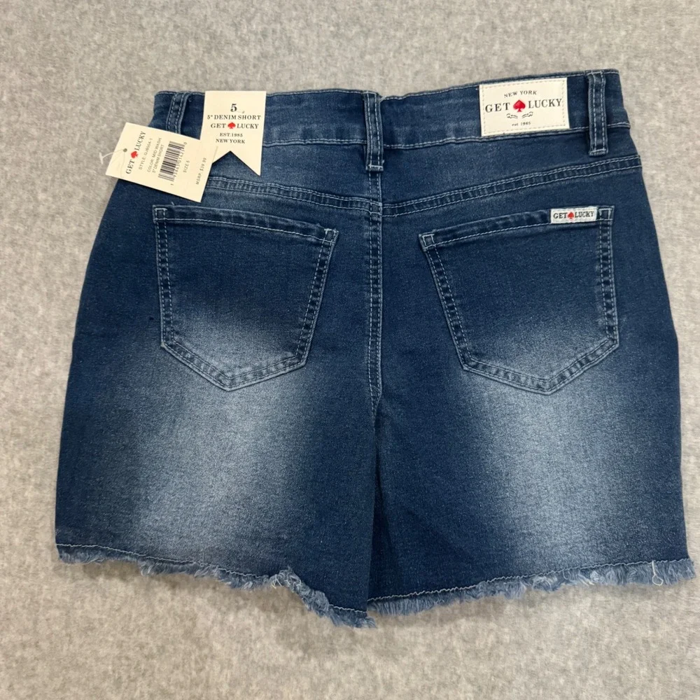 Get Lucky Brand Womens High Rise Button Fly Denim Shorts‎ Size 5 NEW JORTS